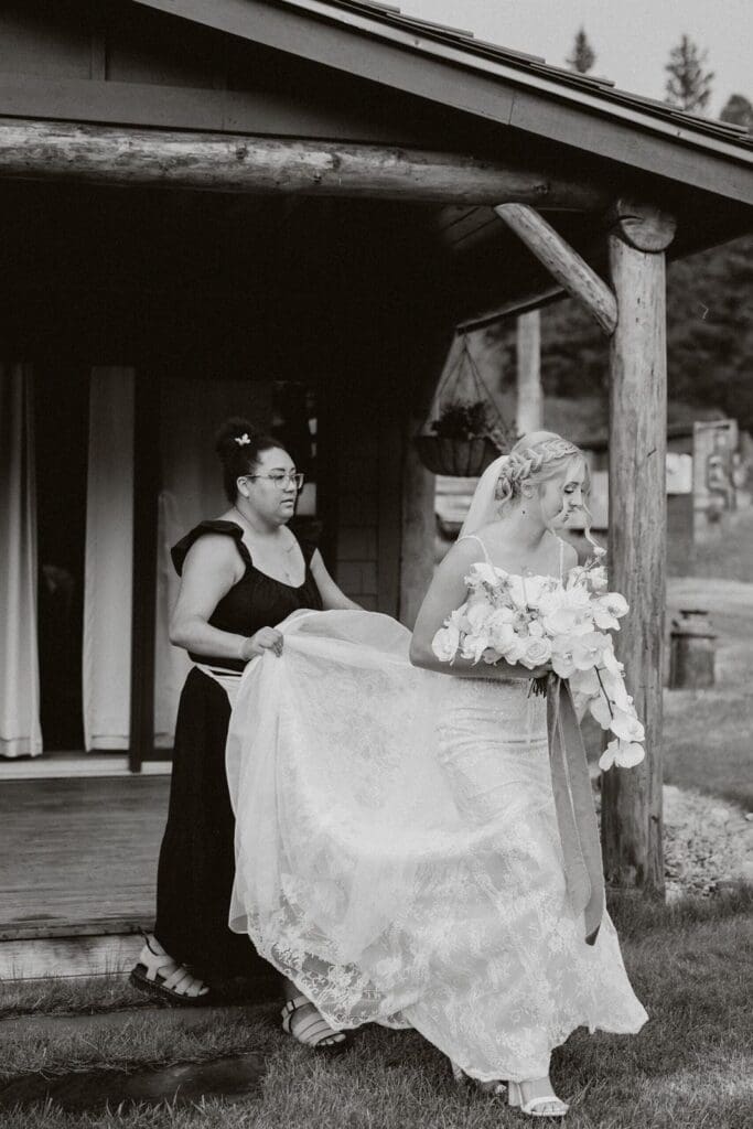 Destination wedding planner guiding Montana bride